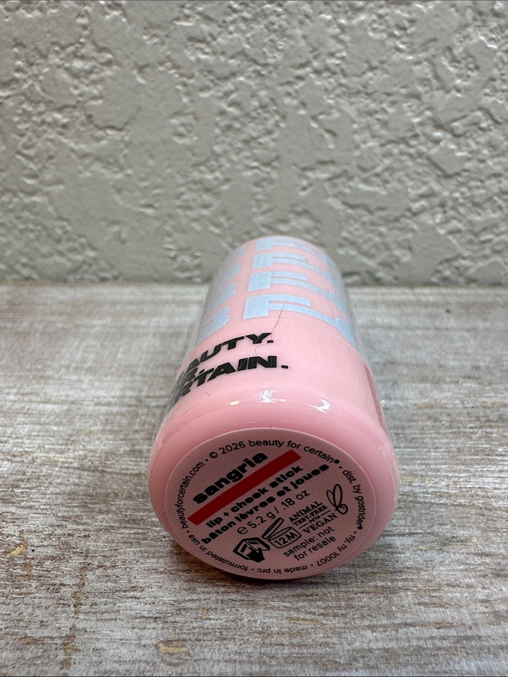 $5 ๐ Beauty For Certain Sangria Lip Cheek Stick NEW FULL SZ - Picture 3 of 4